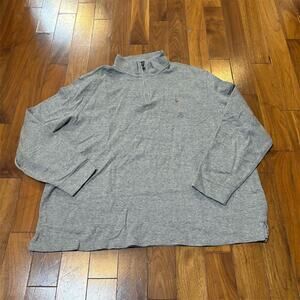Polo Ralph Lauren Men's 2XL Gray 1/4 Zip Pullover Sweater Long Sleeve